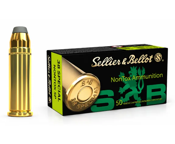 Revolverové náboje Sellier & Bellot 38 SPECIAL NONTOX SP 10,25 g / 158 gr
