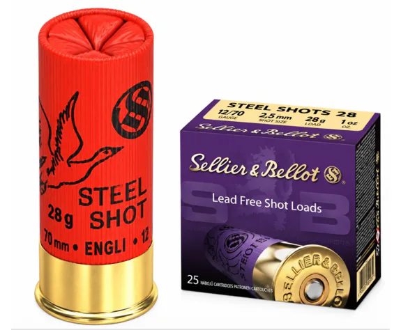 Brokové náboje Sellier & Bellot Steel Shots 28 12×70 28 g - ocelové broky