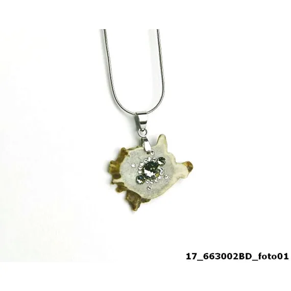 Náhrdelník srnčí s kamínky Swarovski