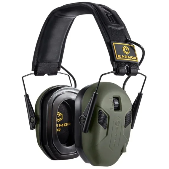 EARMOR M300X – elektronická střelecká sluchátka NRR 24 dB, zelená