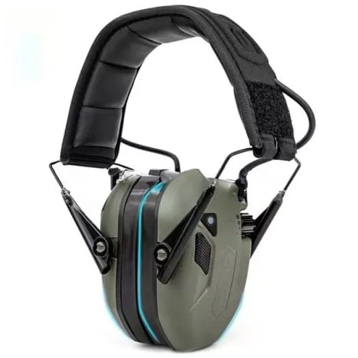 EARMOR M300T – elektronická střelecká sluchátka s Bluetooth 5.4, zelené
